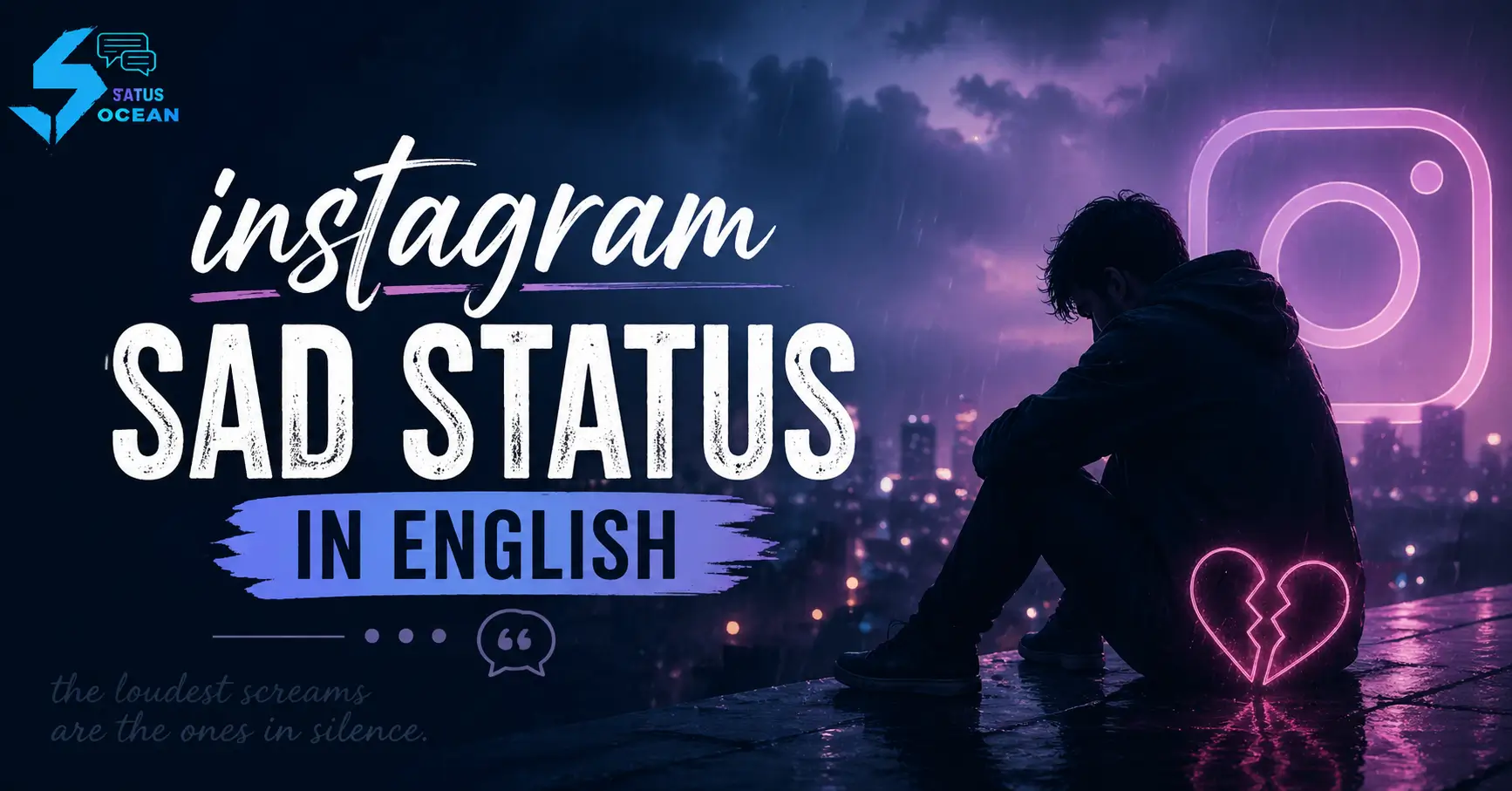 Instagram instagram sad status in English