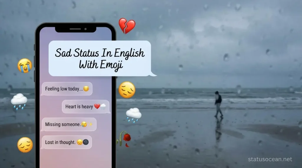 Sad Status In English With Emoji 2026 sad status in english with emoji