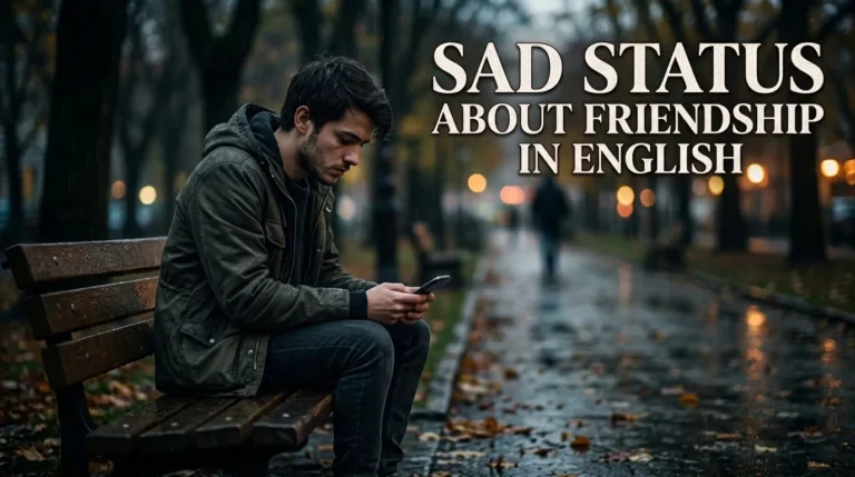 Sad Status About Friendship In English 