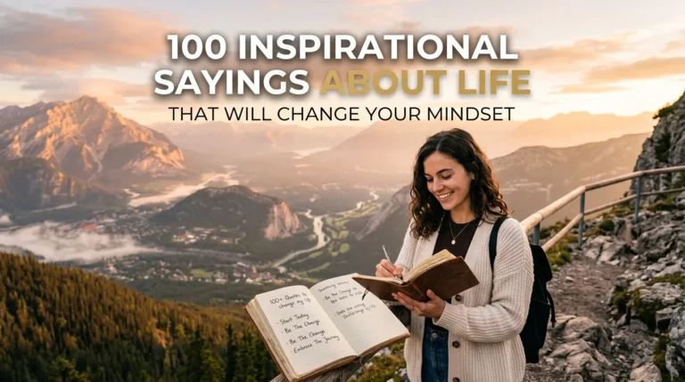 100 Inspirational Sayings About Life That Will Change Your Mindset