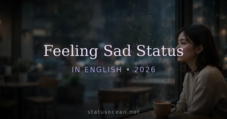 Feeling Sad Status In English – 2026
