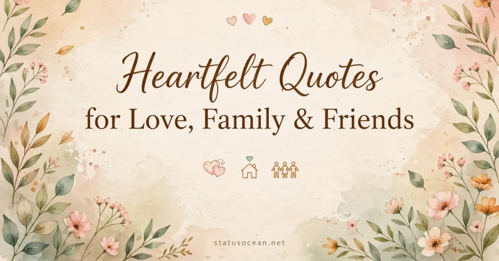 Heartfelt Quotes for Love Family and Friends