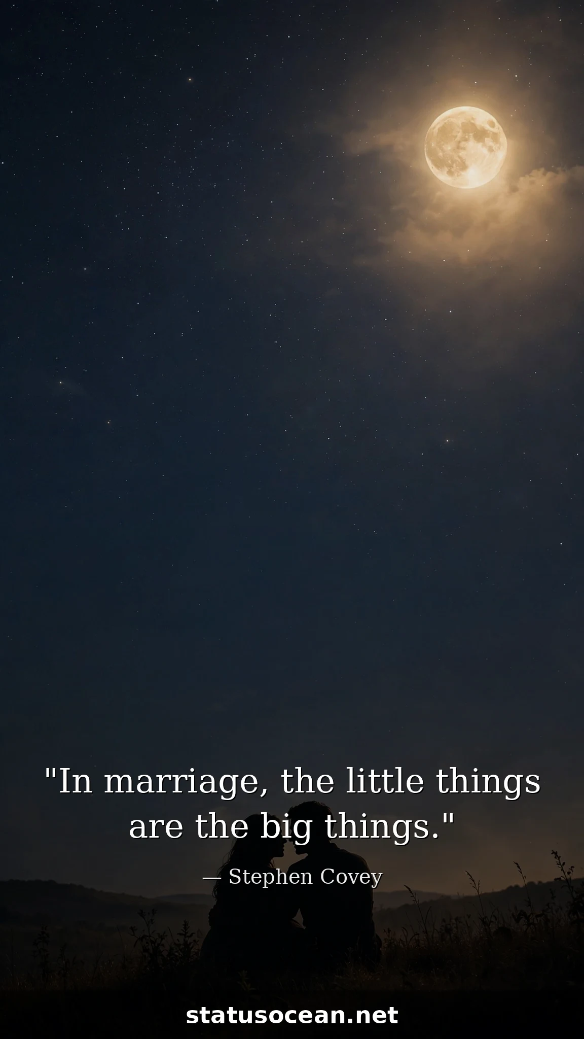 In marriage, the little things are the big things.