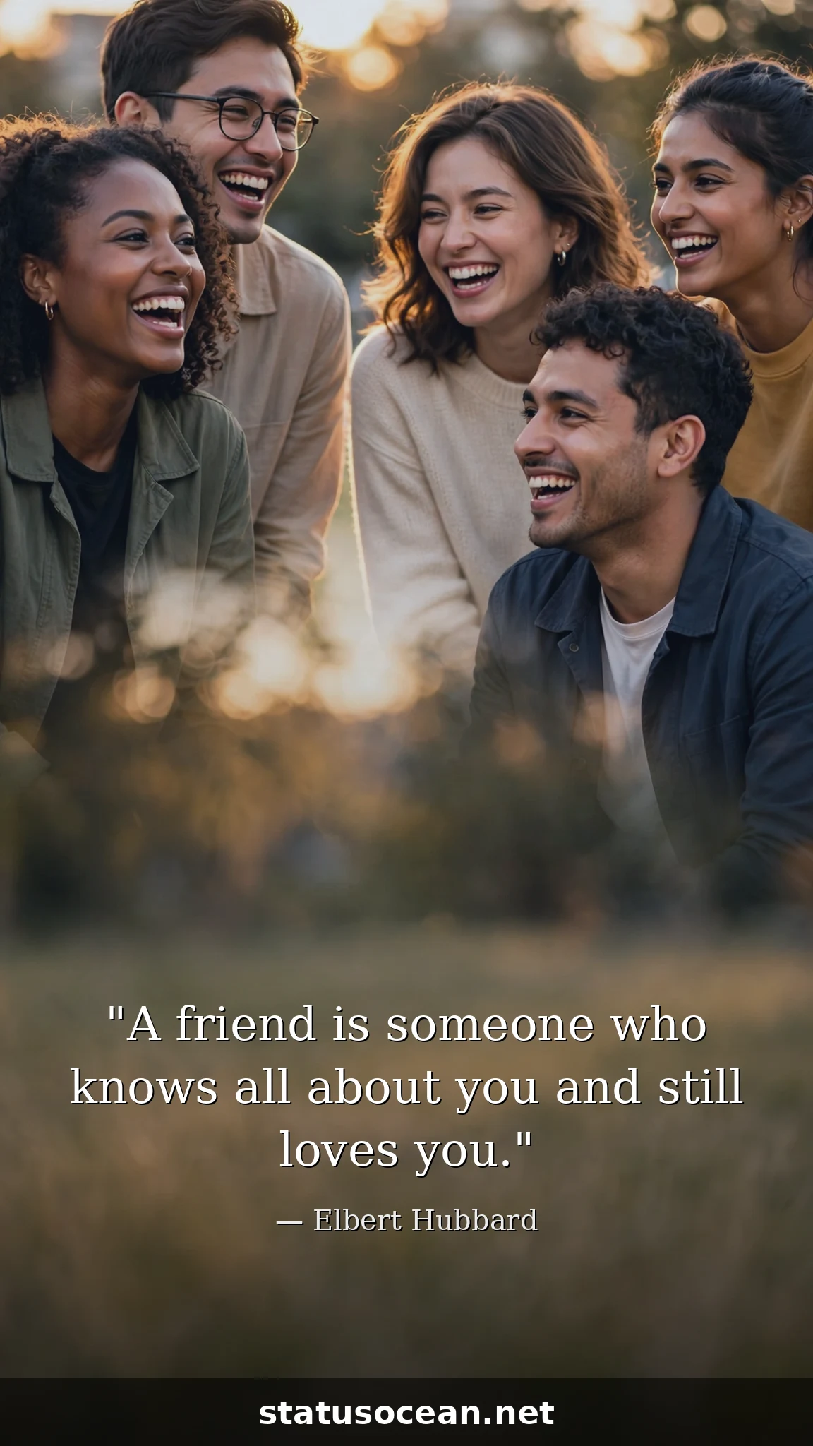 A friend is someone who knows all about you and still loves you.