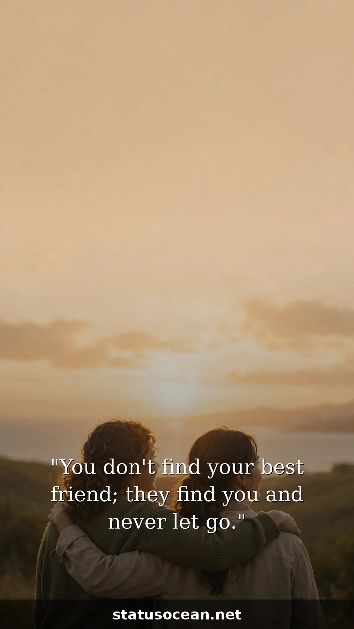 You don't find your best friend; they find you and never let go.