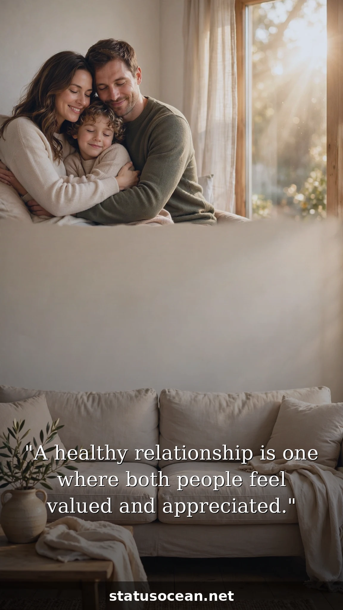A healthy relationship is one where both people feel valued and appreciated.