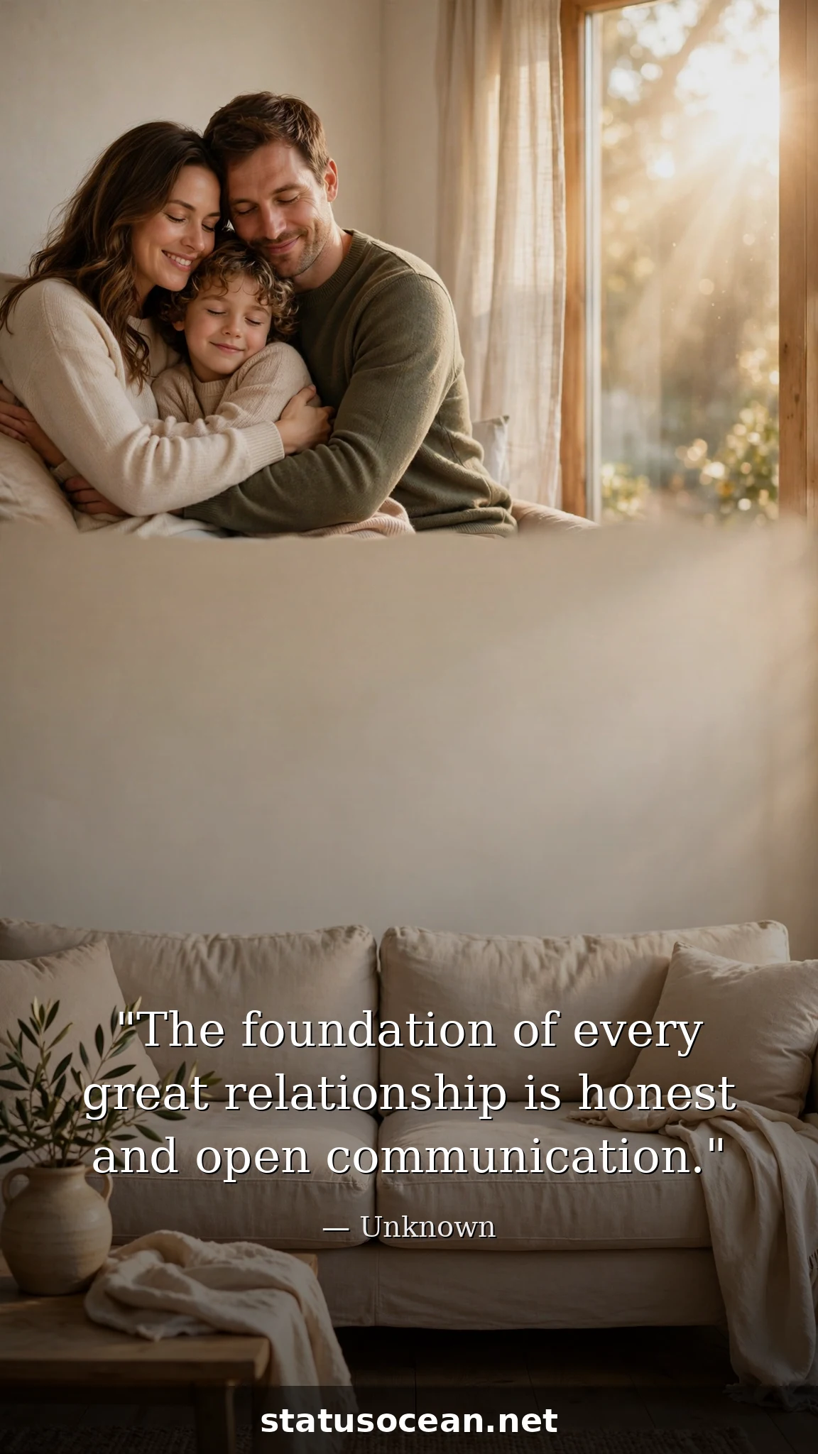 The foundation of every great relationship is honest and open communication.