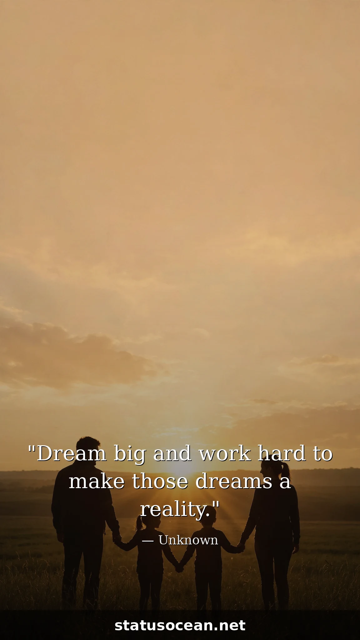 Dream big and work hard to make those dreams a reality.