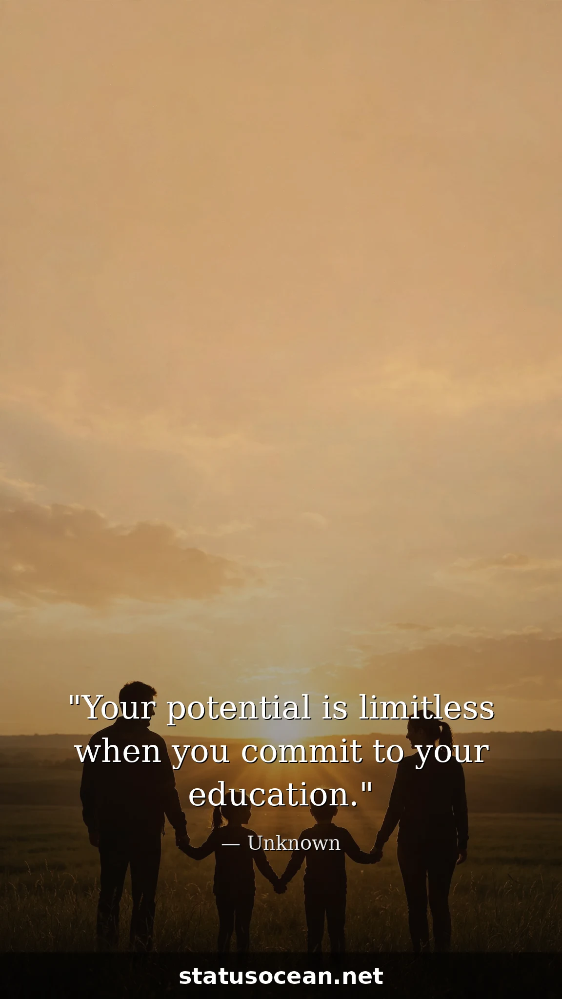 Your potential is limitless when you commit to your education.