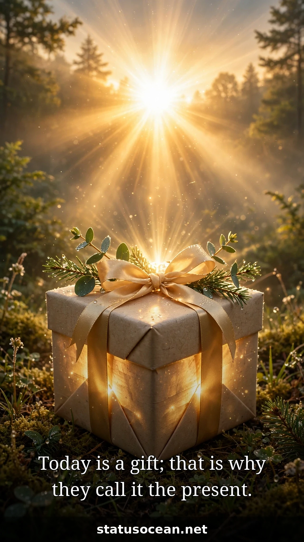 Today is a gift; that is why they call it the present.