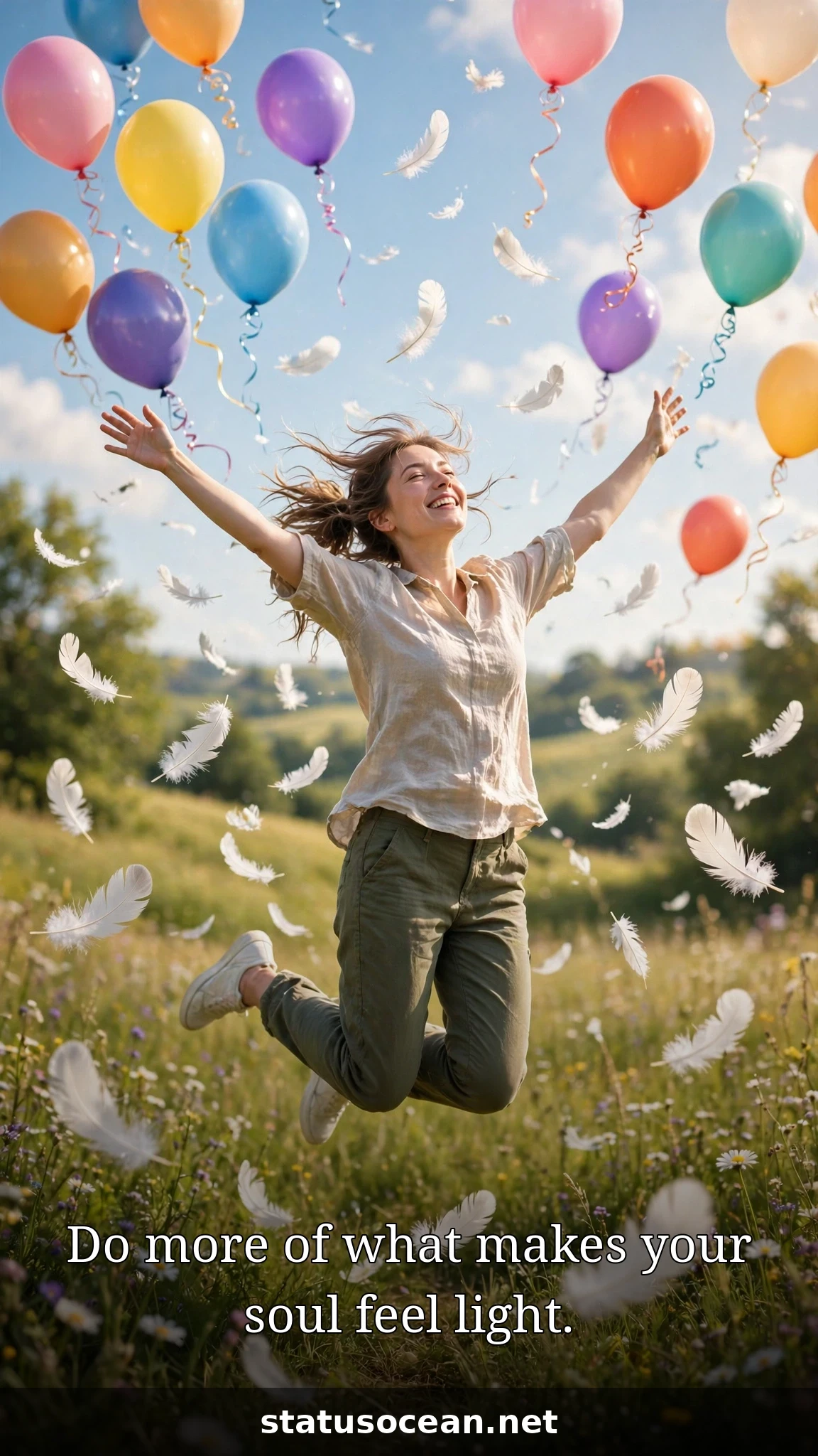 Do more of what makes your soul feel light.