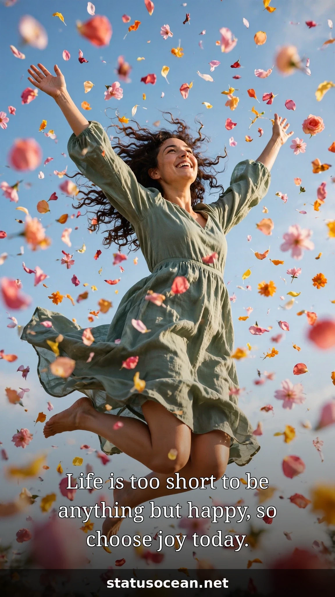 Life is too short to be anything but happy, so choose joy today.
