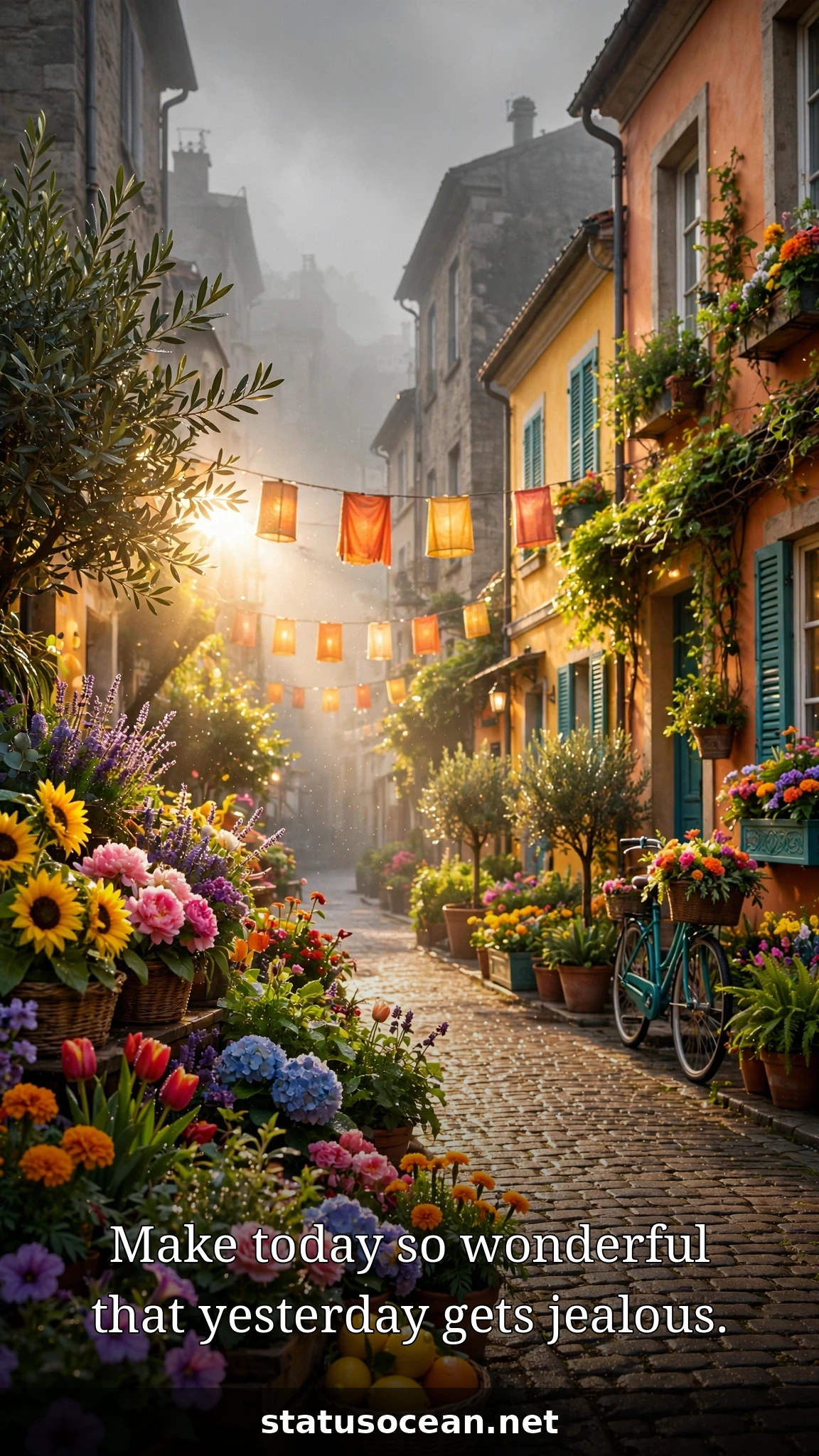 Make today so wonderful that yesterday gets jealous.