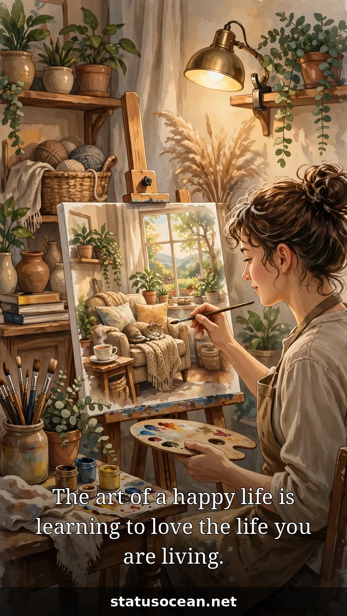 The art of a happy life is learning to love the life you are living.