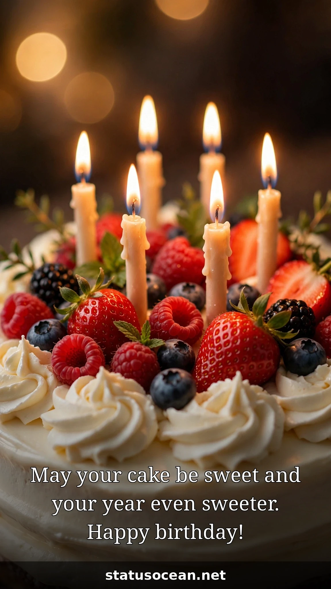 May your cake be sweet and your year even sweeter. Happy birthday!