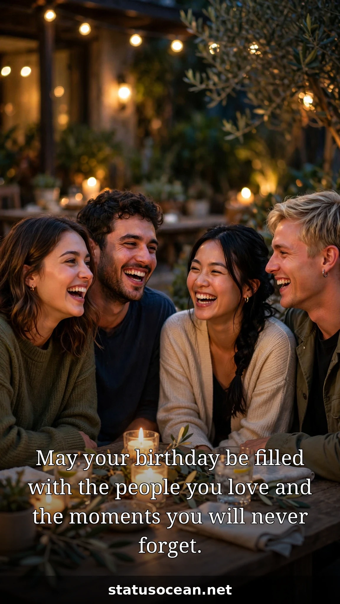 May your birthday be filled with the people you love and the moments you will never forget.