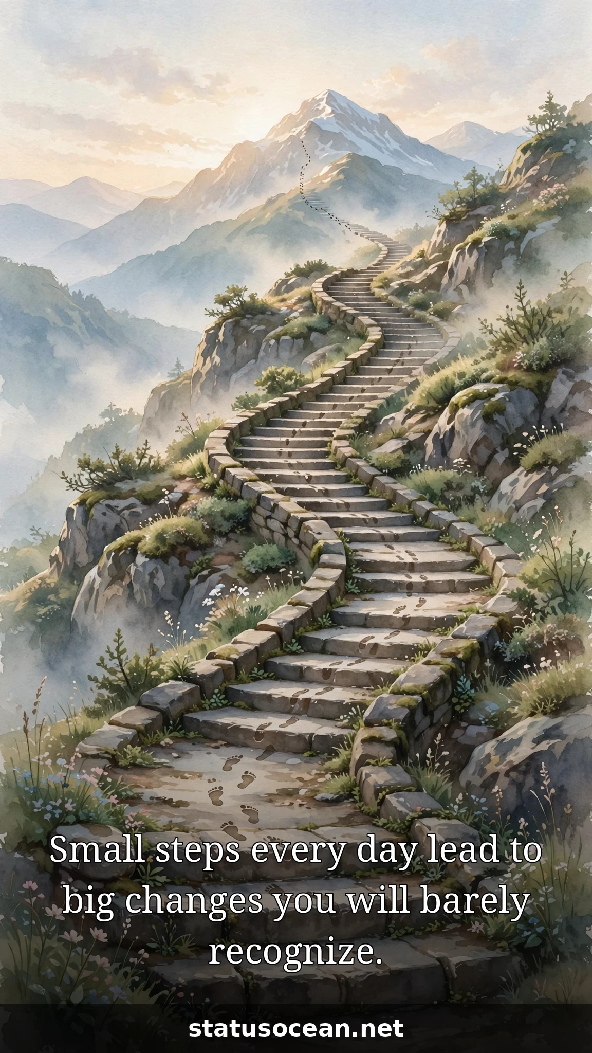 Small steps every day lead to big changes you will barely recognize.