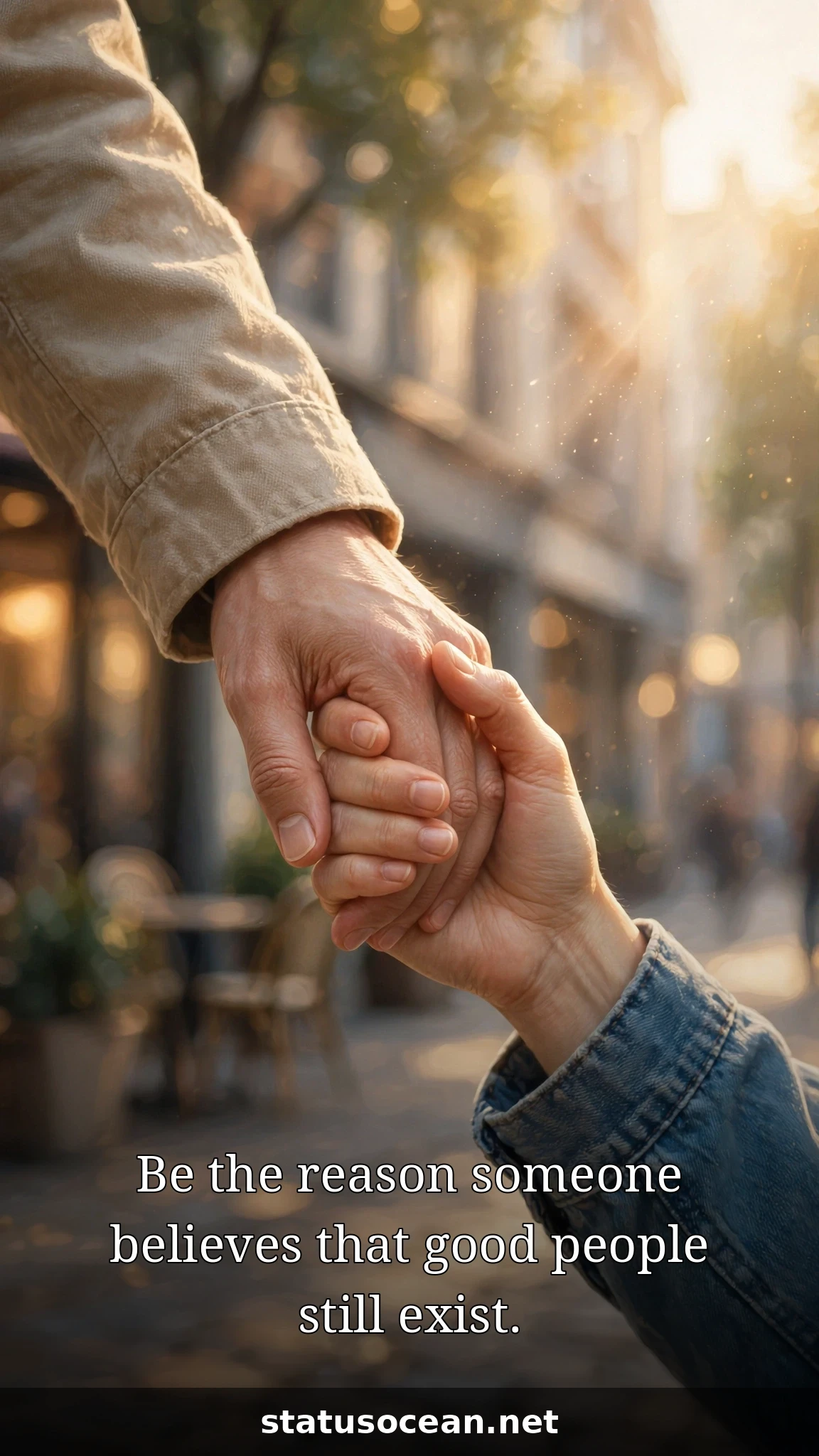 Be the reason someone believes that good people still exist.