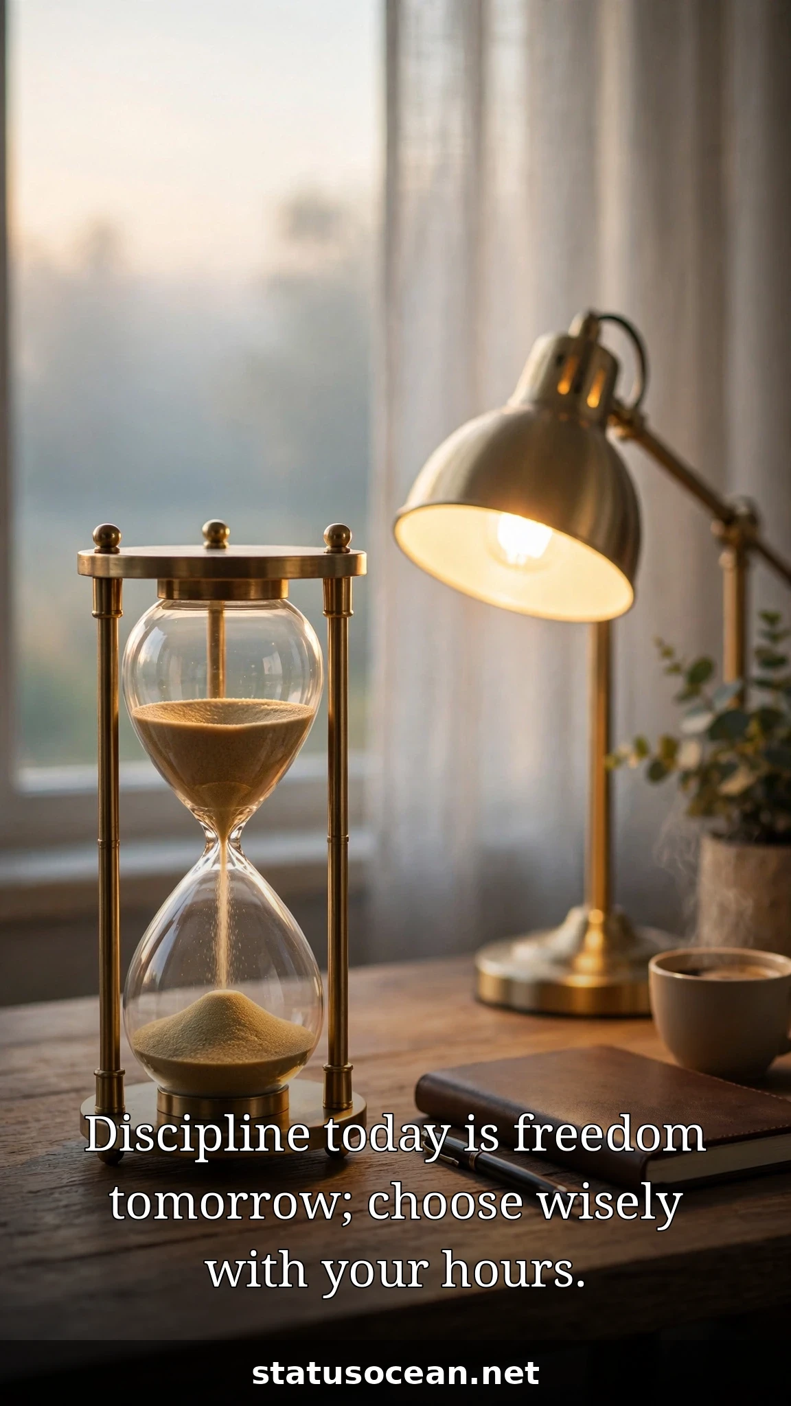 Discipline today is freedom tomorrow; choose wisely with your hours.