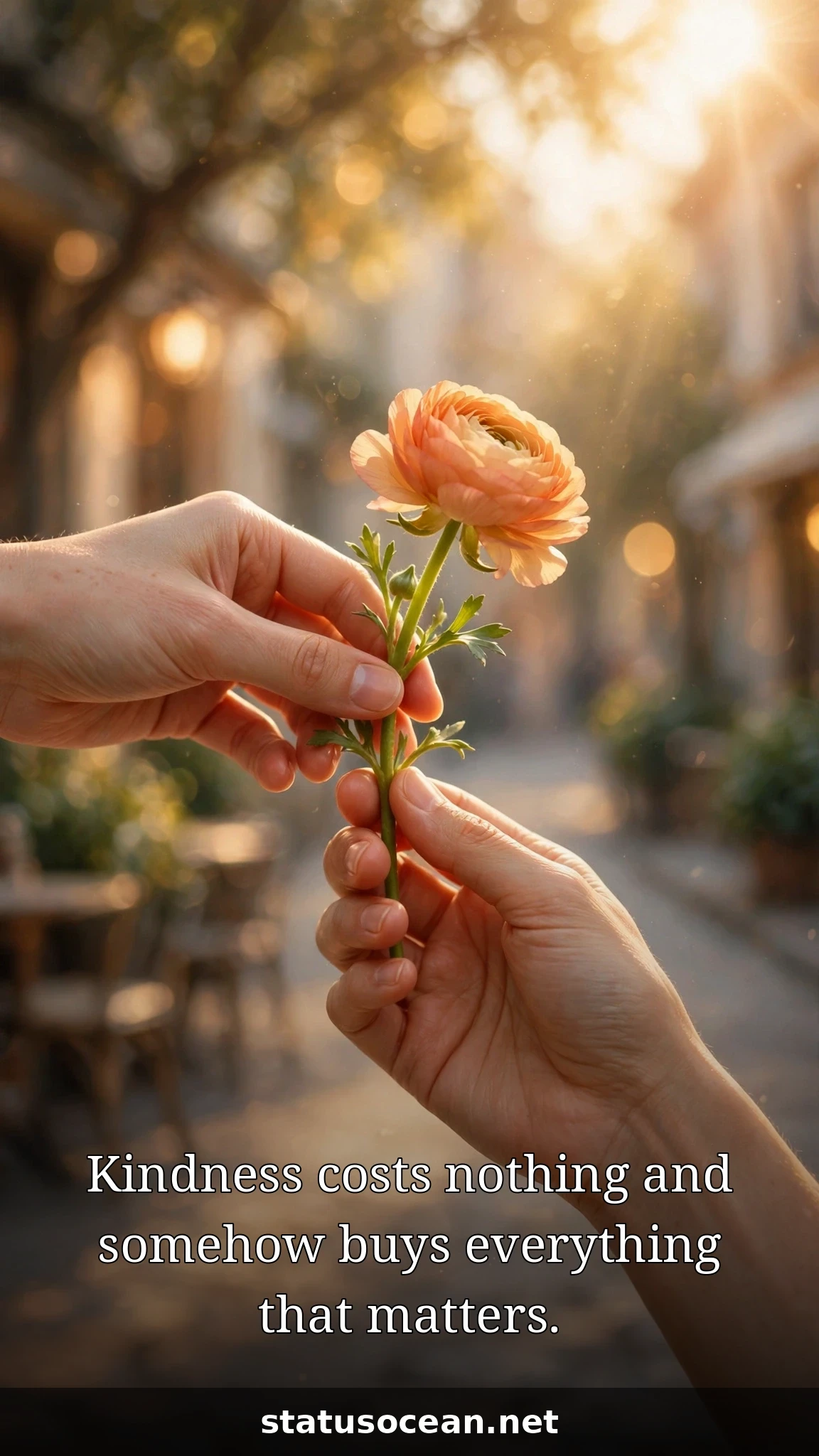 Kindness costs nothing and somehow buys everything that matters.