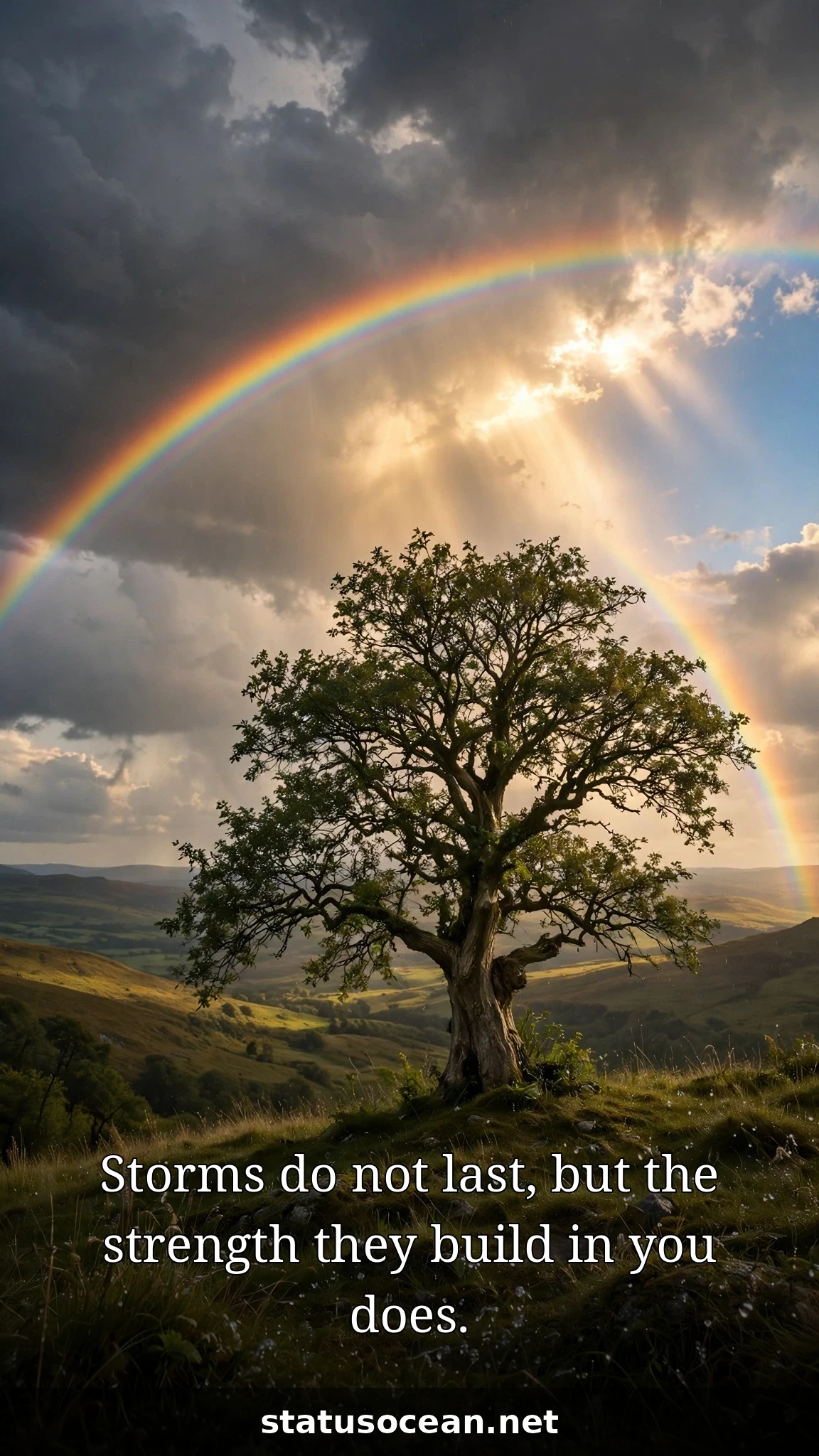Storms do not last, but the strength they build in you does.