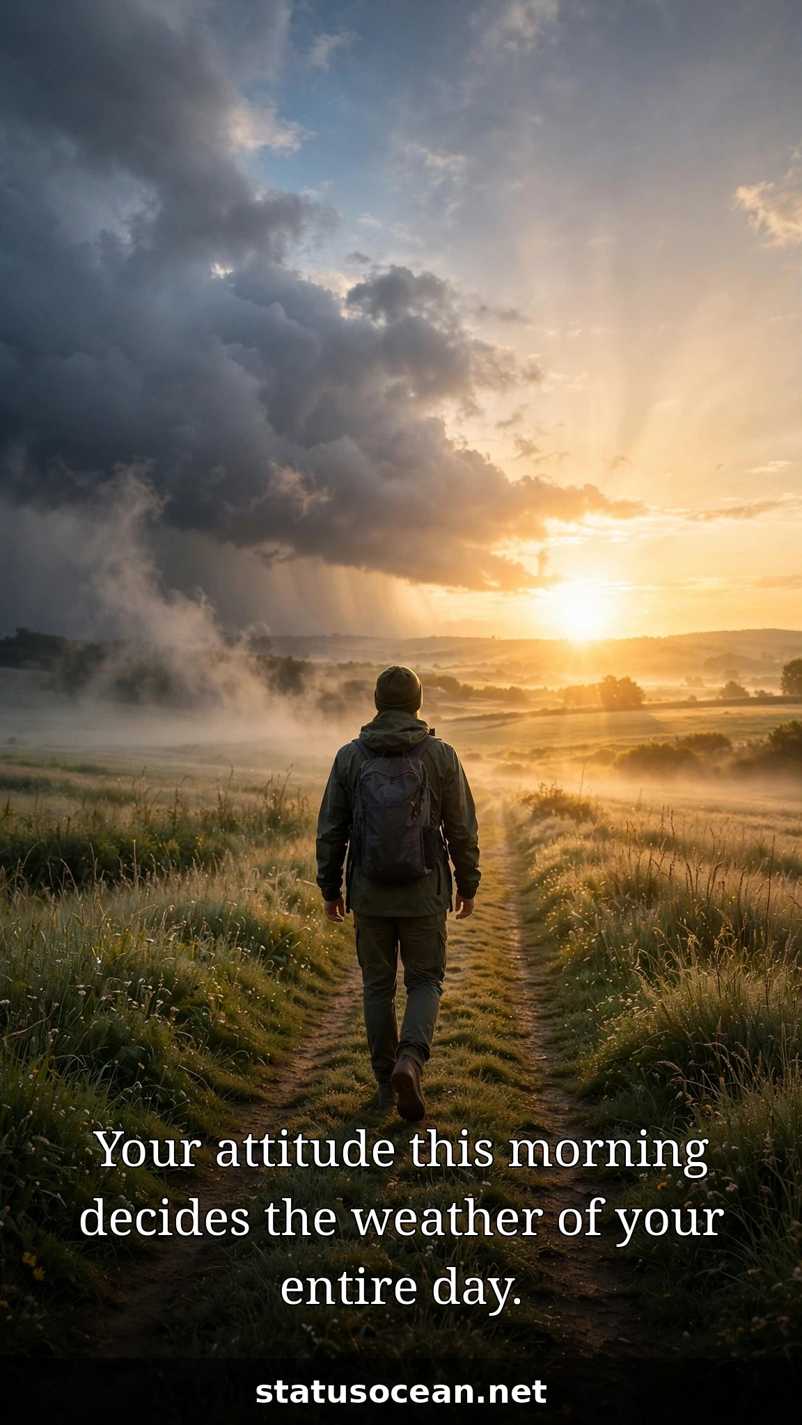 Your attitude this morning decides the weather of your entire day.