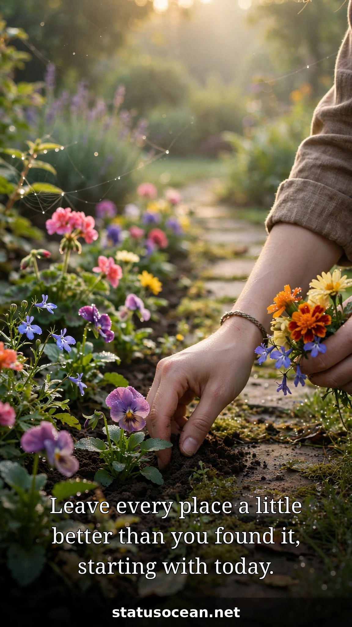 Leave every place a little better than you found it, starting with today.