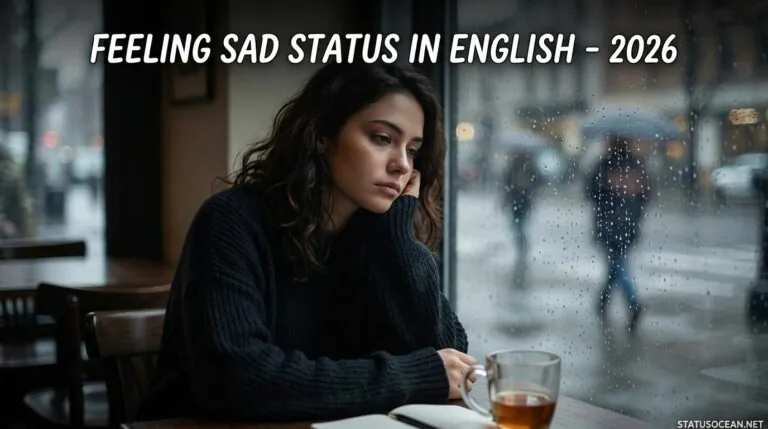 Feeling Sad Status In English – 2026